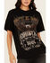 Image #3 - Idyllwind Women's Rock & Roll Country Soul Boyfriend Fit Short Sleeve Graphic Tee, Black, hi-res