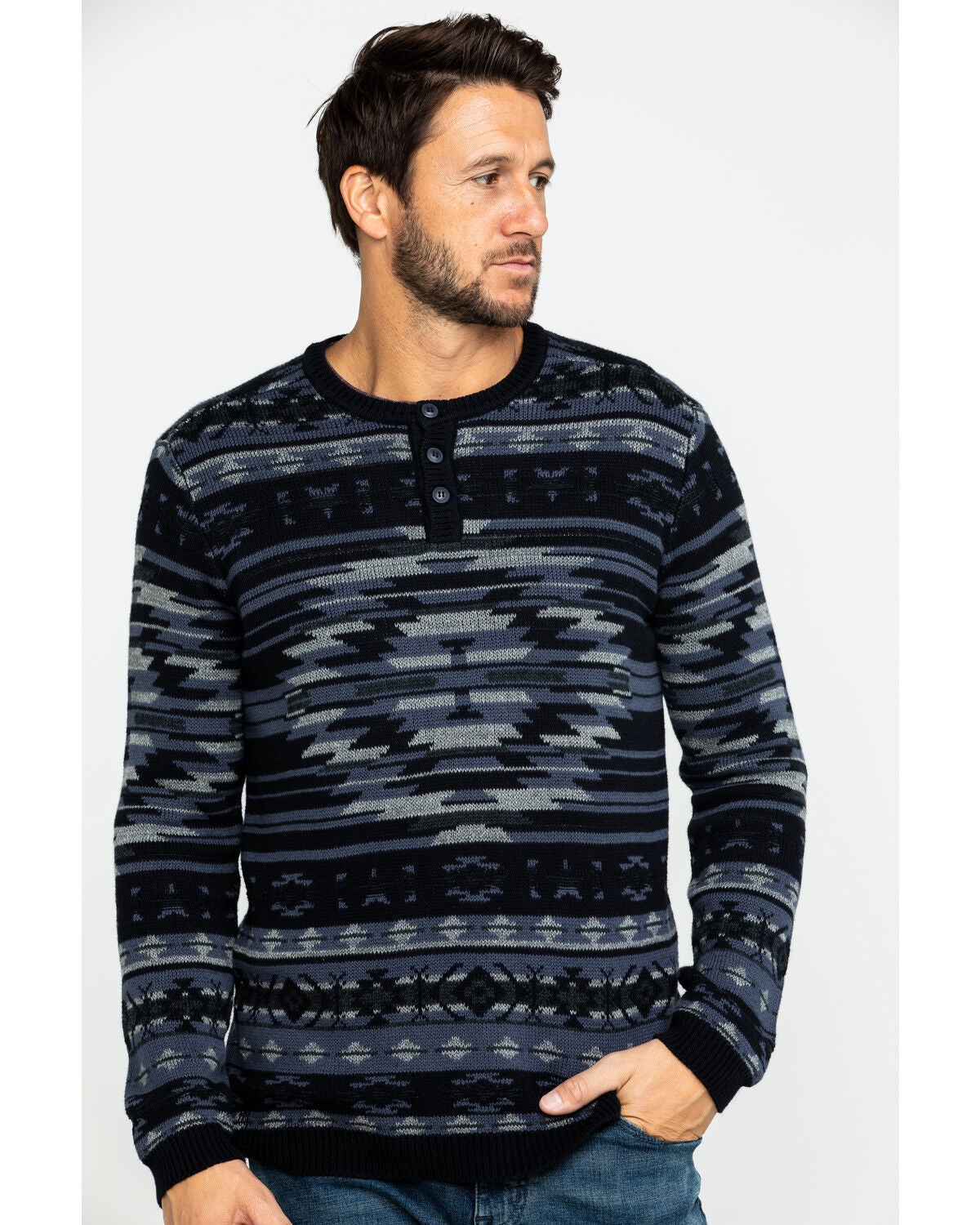 Image #1 - Moonshine Spirit&reg; Men's Durango Southwestern Print Sweater, , hi-res