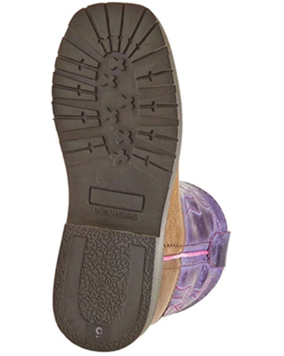 Image #4 - Smoky Mountain Toddler Girls' Autry Western Boots - Broad Square Toe, Purple, hi-res