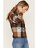 Image #2 - Idyllwind Women's Plaid Print Pocket Days Shacket, Light Blue, hi-res