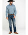 Scully Signature Soft Series Men's Turquoise Paisley Print Long Sleeve Western Shirt  , Turquoise, hi-res