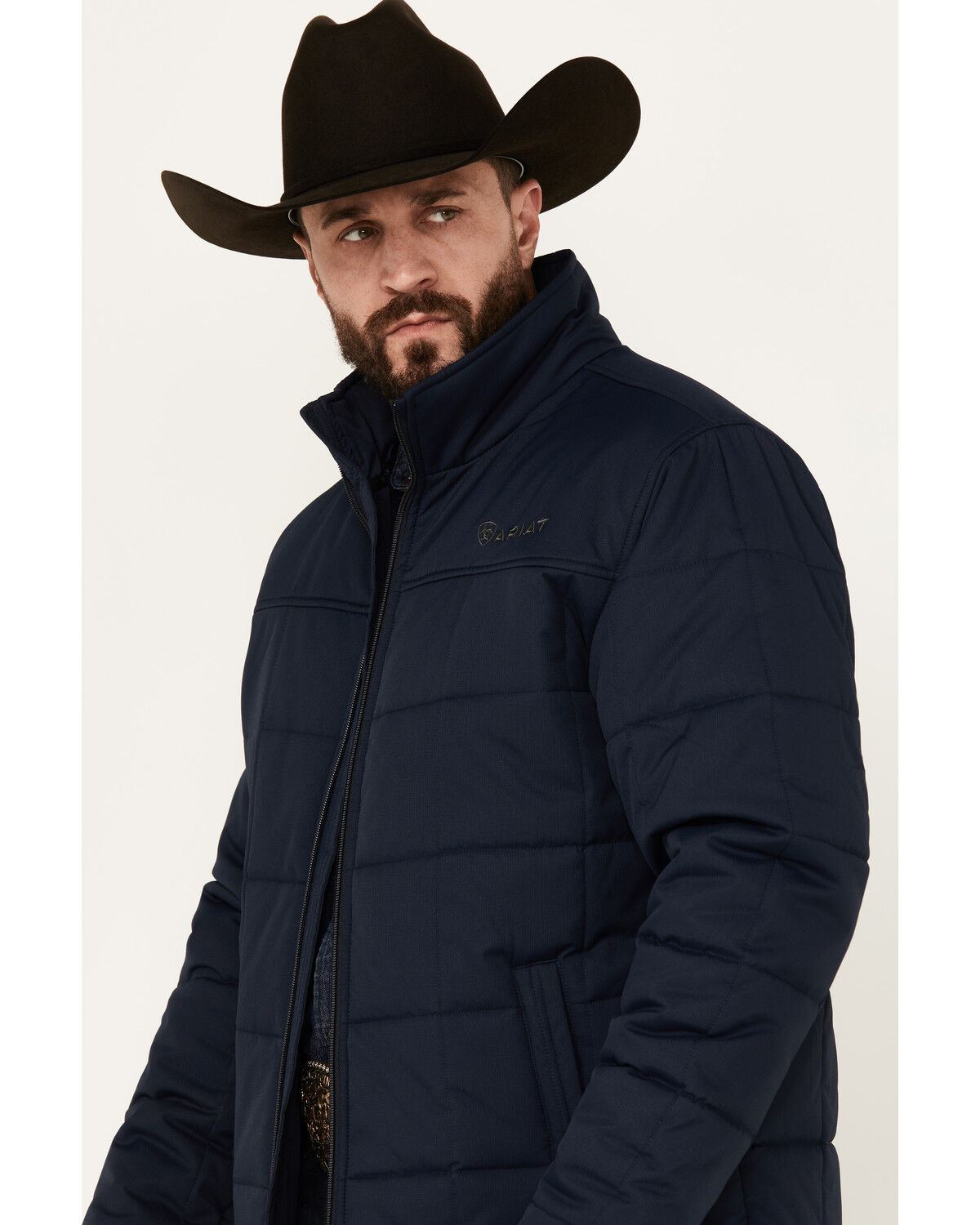 Image #2 - Ariat Men's Crius Solid Insulated Jacket, Navy, hi-res
