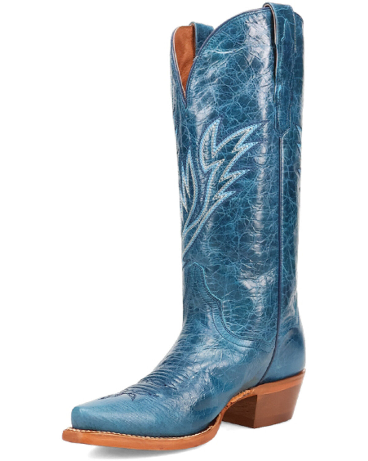 Image #2 - Dan Post Women's Starbright Western Boots - Snip Toe, Blue, hi-res