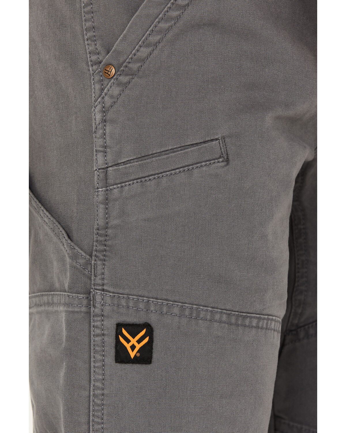 Image #2 - Hawx Men's Santiago Double Front Logger Work Pants, Charcoal, hi-res