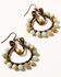 Shyanne Women's Mystic Skies Beaded Hoop Earrings, Rust Copper, hi-res