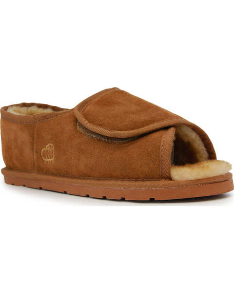 Lamo Footwear Men's Chestnut Open Toe Wrap Shoes , Chestnut, hi-res