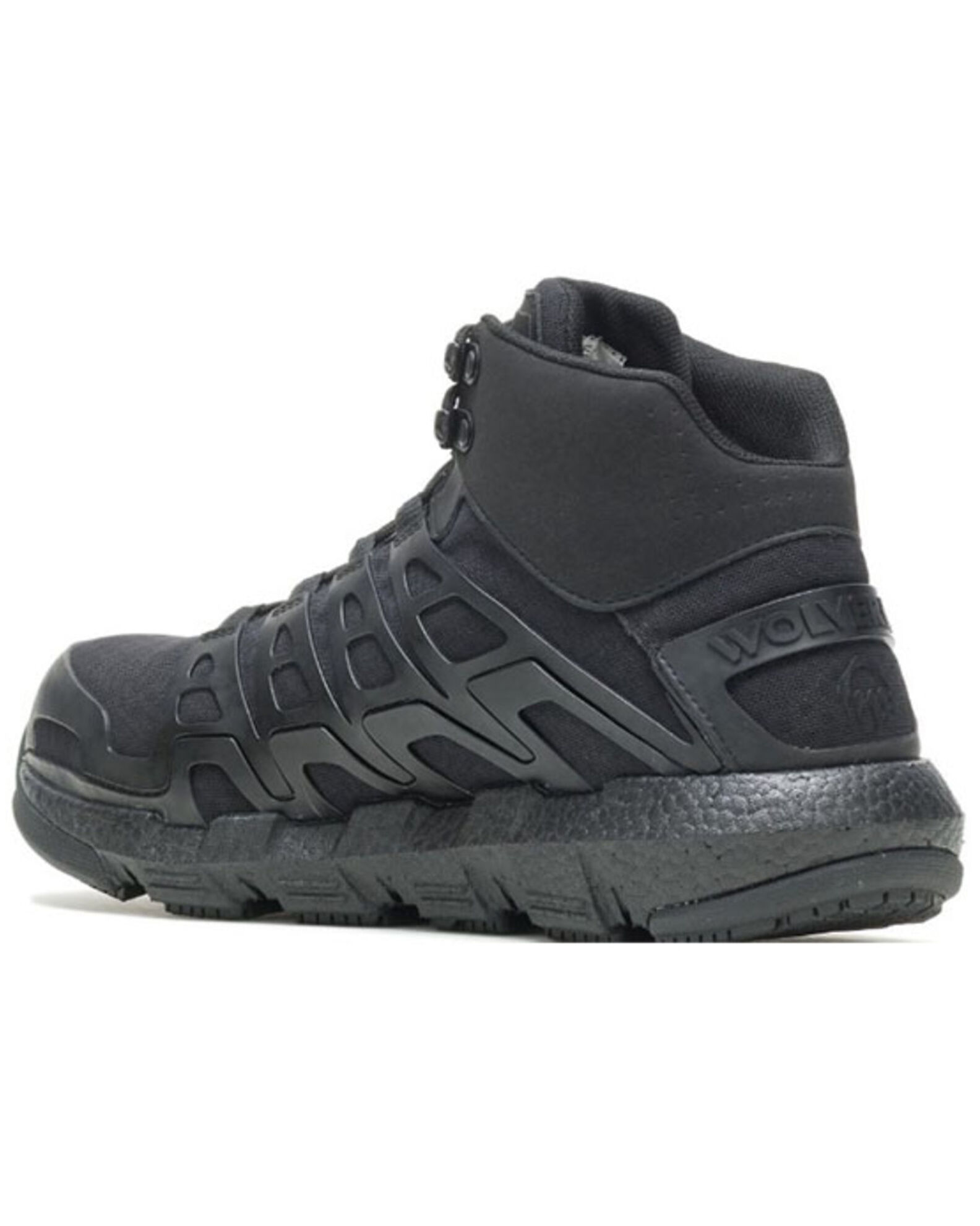 Image #4 - Wolverine Men's Rev Vent Durashocks Work Shoes - Carbon Toe, Black, hi-res