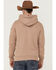 Wanakome Men's Cascade Mocha Pullover Hooded Sweatshirt , Brown, hi-res