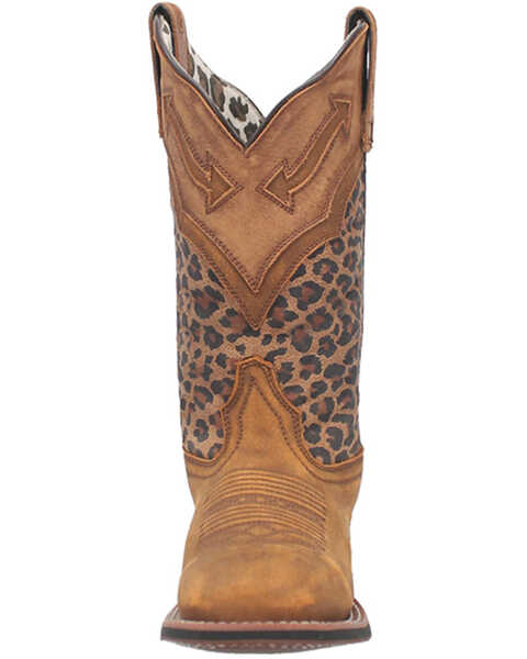 Image #4 - Laredo Women's Wild Arrow Western Performance Boots - Broad Square Toe, Honey, hi-res