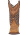 Image #4 - Laredo Women's Wild Arrow Western Performance Boots - Broad Square Toe, Honey, hi-res