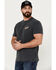 Image #2 - Brixton Men's District Eagle Short Sleeve Graphic T-Shirt, Black, hi-res