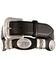 Tony Lama Scalloped Leather Belt, Black, hi-res