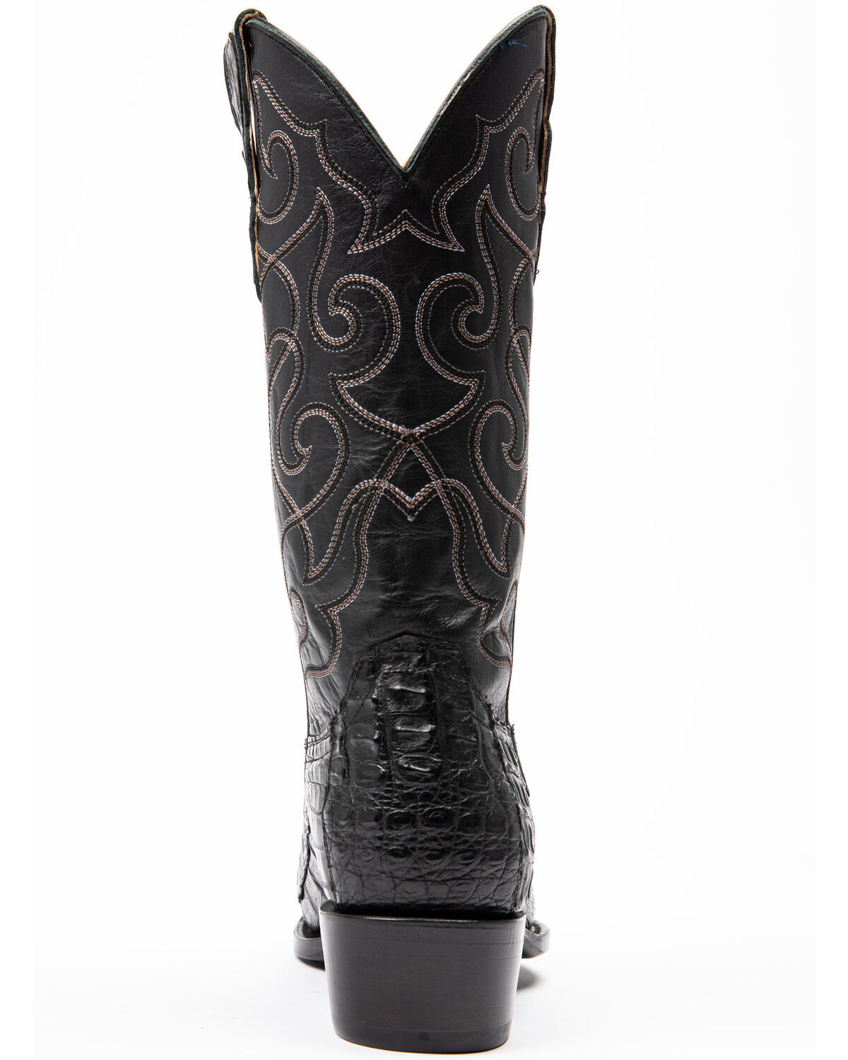 Image #5 - Moonshine Spirit Men's Rock City Fuscus Caiman Western Boots - Snip Toe, Black, hi-res