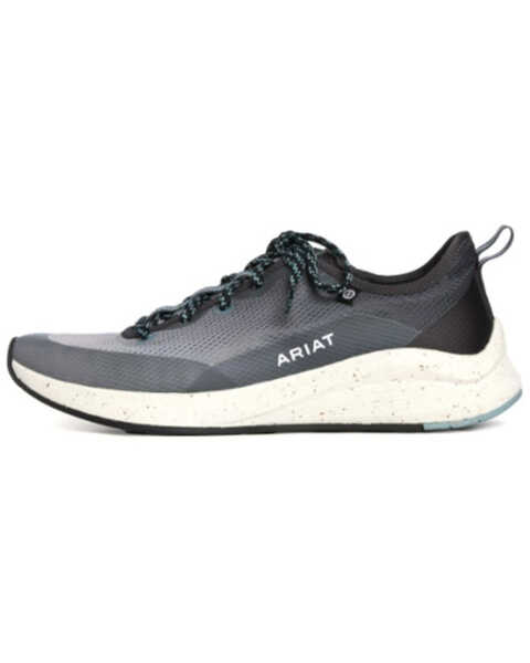 Image #2 - Ariat Women's Shiftrunner Lace-Up Soft Work Sneakers - Round Toe , Grey, hi-res