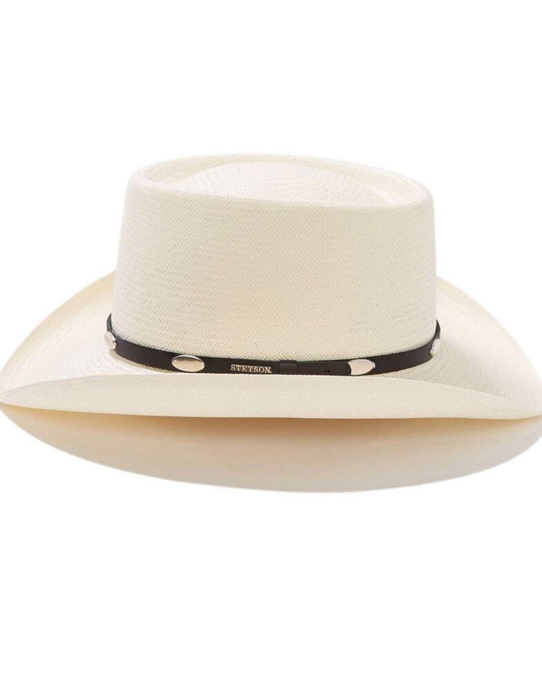 Stetson Men's Royal Flush 10X Shantung Straw Cowboy Hat, Natural, hi-res