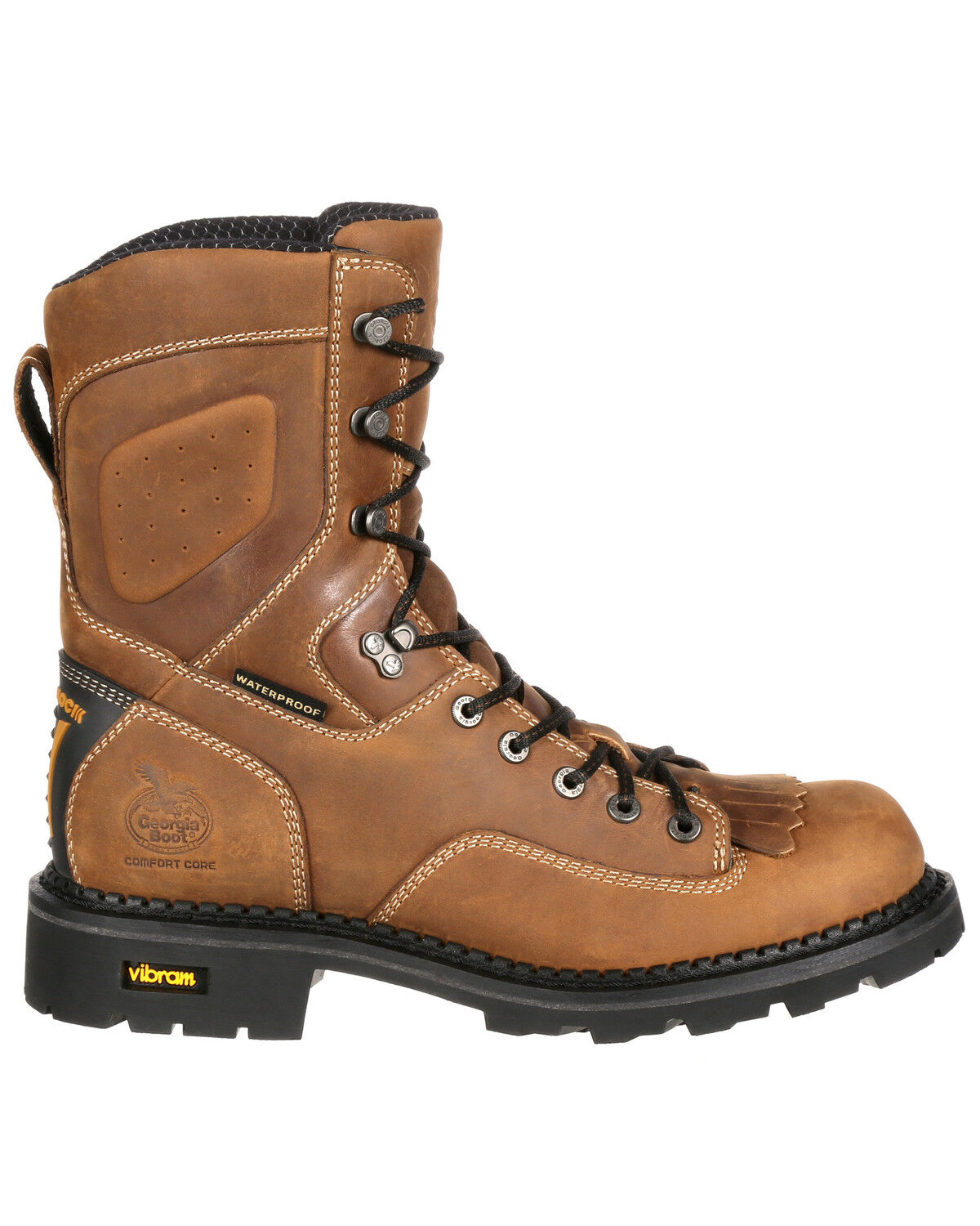 Image #2 - Georgia Boot Men's Comfort Core Waterproof Logger Boots - Composite Toe, Russett, hi-res