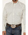 Image #3 - Cody James Men's Gunsmoke Striped Print Long Sleeve Button-Down Stretch Western Shirt, Ivory, hi-res