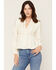 Image #1 - Wild Moss Women's Western Embroidered Long Sleeve Peasant Top, Cream, hi-res