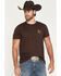 Image #2 - RANK 45&reg; Men's Untamed Legacy Short Sleeve Graphic T-Shirt, Dark Brown, hi-res