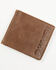Hooey Men's Hooey Logo Laser Cut Southwestern Print Bi-Fold Wallet, Brown, hi-res