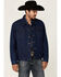 Image #1 - Wrangler Men's Unlined Denim Western Jacket - Tall , Indigo, hi-res