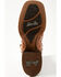 Image #7 - Dan Post Women's Exotic Full-Quill Ostrich Western Boots - Broad Square Toe, Brown, hi-res
