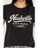 Image #3 - Blue Life Women's Nashville Music Short Sleeve Graphic Tee, Black, hi-res