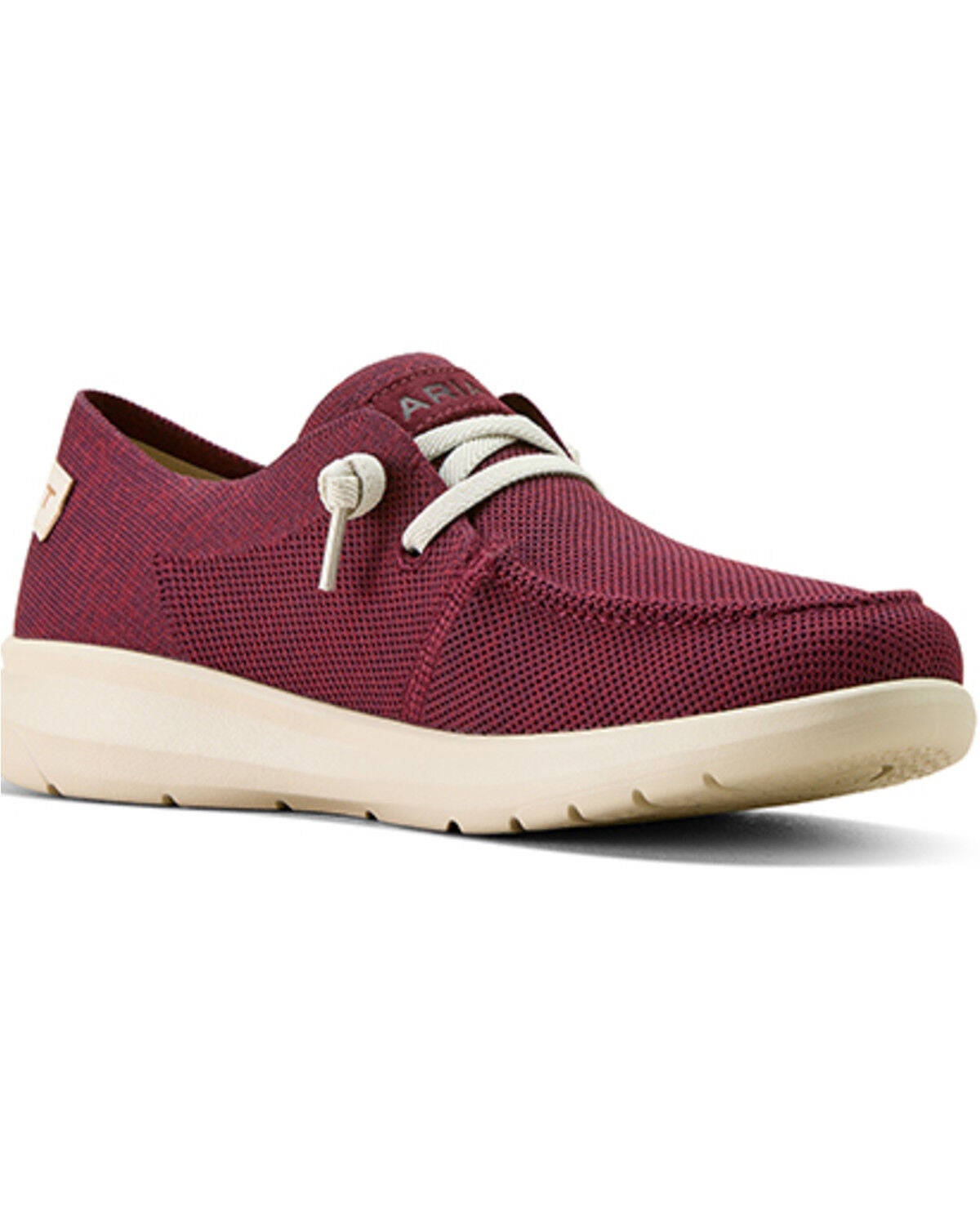 Ariat Women's Hilo Casual Shoes - Moc Toe, Burgundy, hi-res