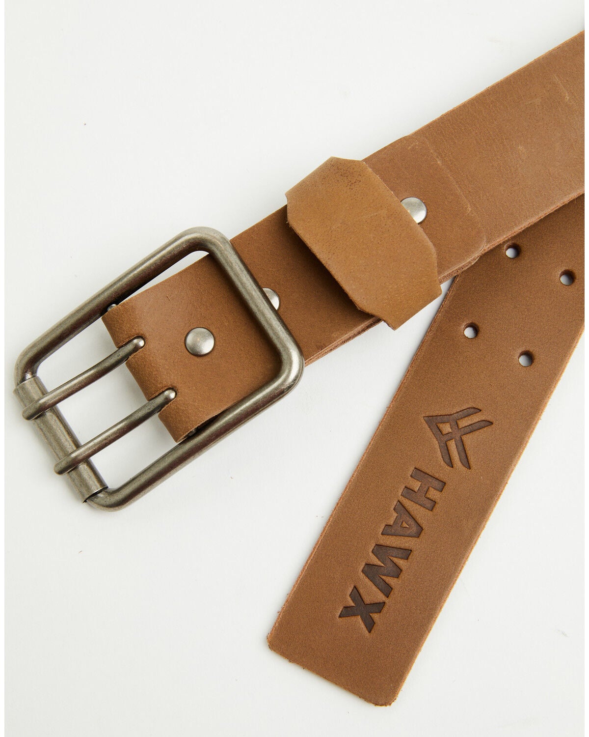 Image #2 - Hawx Men's Denton Nubuck Leather Work Belt, Tan, hi-res