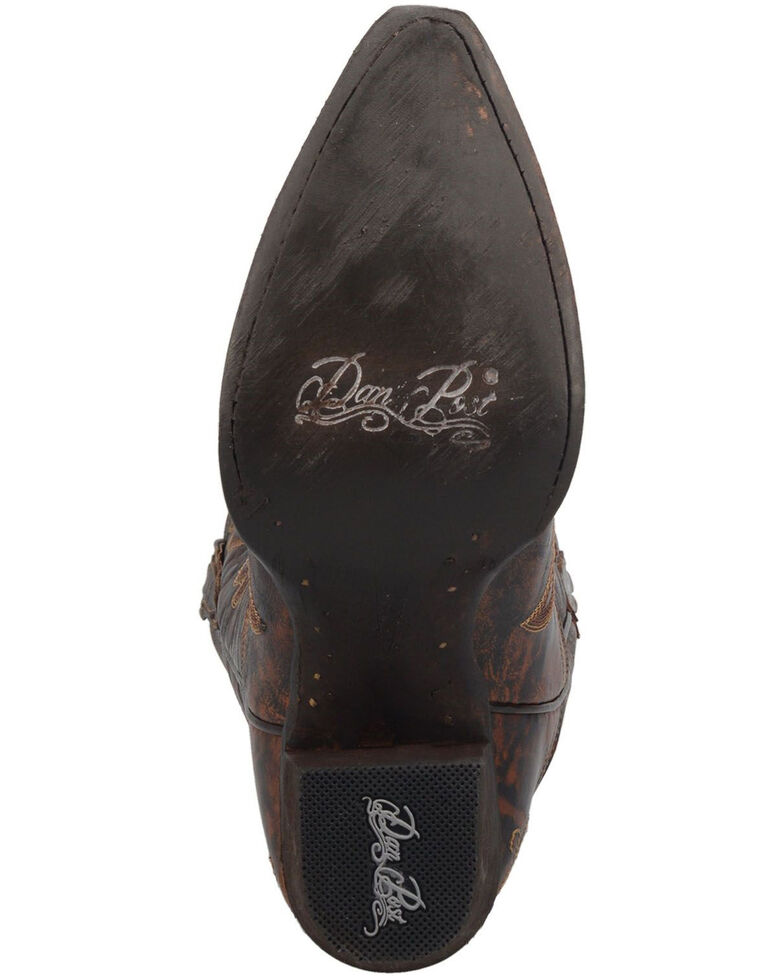 Dan Post Women's Marcella Western Boots - Snip Toe, Dark Brown, hi-res