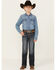Image #1 - Rock & Roll Denim Boys' Dark Vintage Wash Stretch Bootcut Jeans, Blue, hi-res