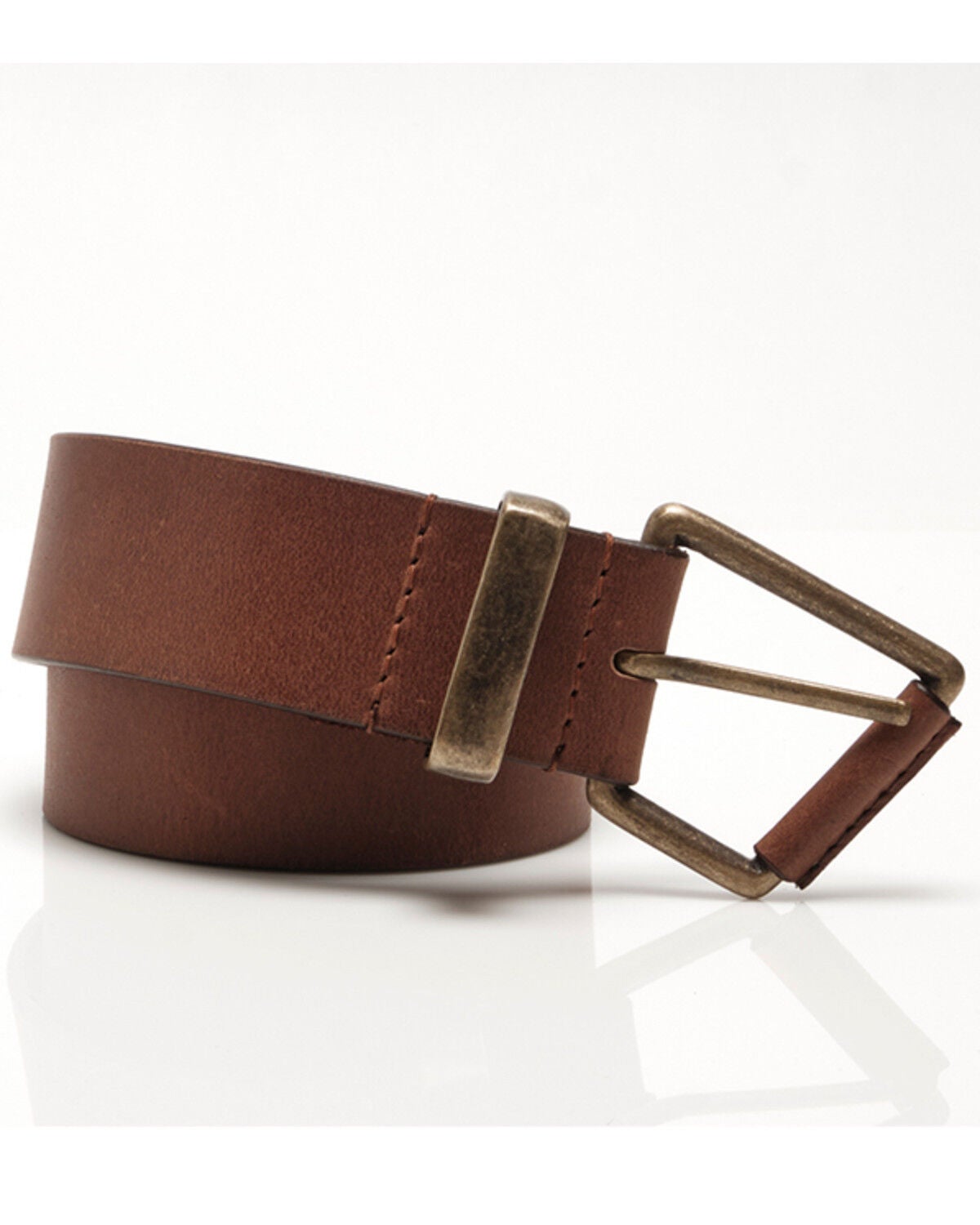 Free People Women's Getty Leather Belt, Mahogany, hi-res