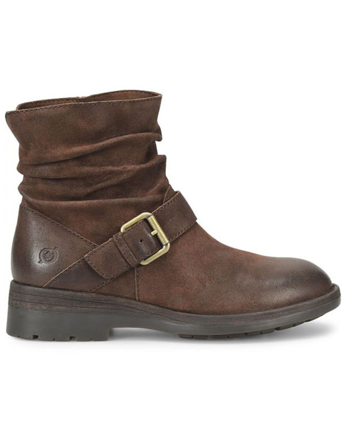 Image #2 - Born Women's Midway Moto Fashion Boots - Round Toe, Dark Brown, hi-res