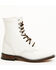Image #2 - Justin Women's McKlean Lace-Up Boots - Round Toe, White, hi-res
