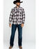 Image #6 - Resistol Men's Brazos Ombre Large Plaid Long Sleeve Western Shirt , Lt Brown, hi-res