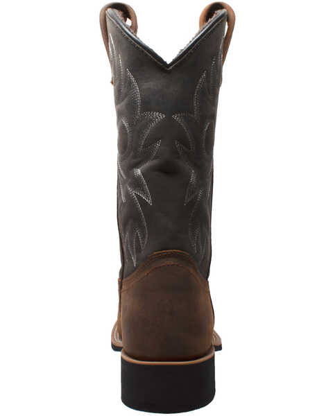 Image #3 - Ad Tec Men's Brown Western Work Boots - Soft Toe, Brown, hi-res