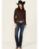 Image #1 - Wrangler Retro Women's Cassie Dark Wash Mid Rise Trouser Stretch Denim Jeans, Dark Wash, hi-res