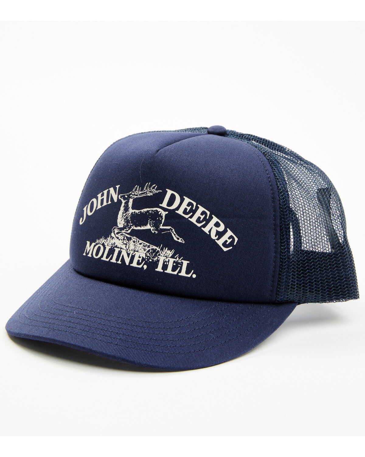 Image #1 - John Deere Men's Logo Print Ball Cap, Navy, hi-res