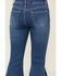 Image #3 - Cowgirl Hardware Girls' Fringe Bell Bottom Stretch Denim Jeans, , hi-res