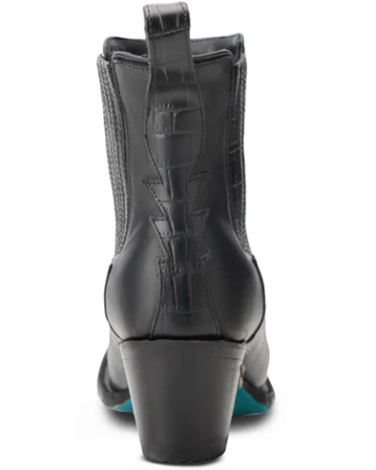 Image #5 - Lane Women's Western Chelsea Booties - Round Toe, Jet Black, hi-res