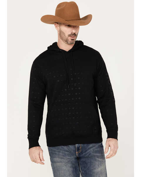 Image #1 - Hooey Men's Mesa Hooded Sweatshirt, Black, hi-res