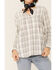 Image #2 - Shyanne Women's Ivory Plaid Shirt Tail Tunic Top , Ivory, hi-res