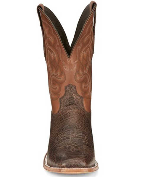 Tony Lama Men's Rowel Safari Cowhide Leather Western Boots - Square Toe , Brown, hi-res