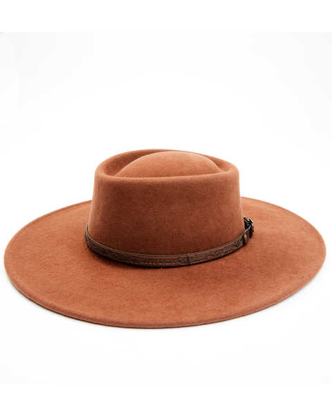 Idyllwind Women's She's A Boss Lady Felt Western Fashion Hat , Rust Copper, hi-res