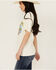 Image #2 - Day Dreamer Women's Johnny Cash Short Sleeve Oversized Graphic Tee, Cream, hi-res