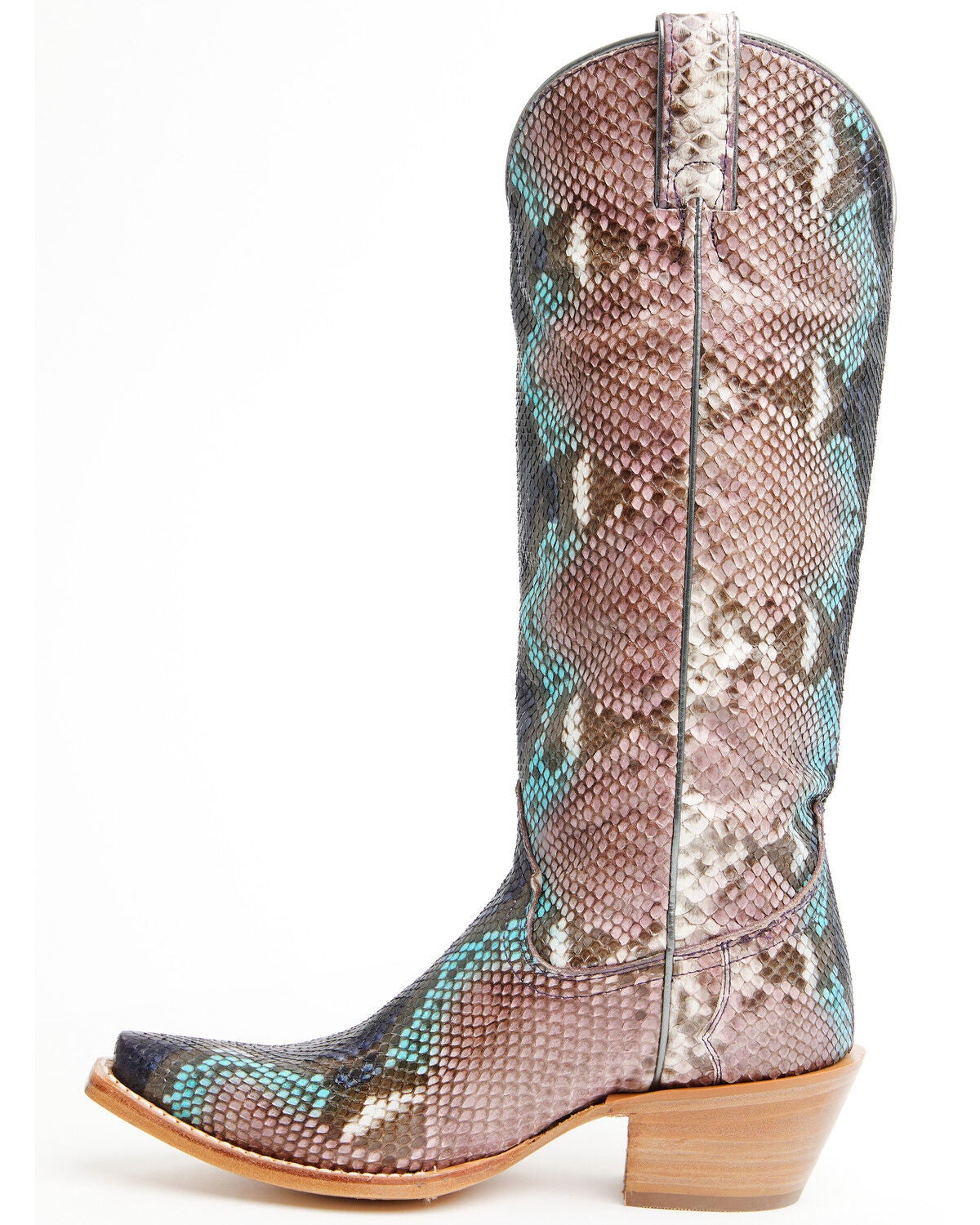 Image #3 - Idyllwind Women's Slay Exotic Python Western Boots - Snip Toe, Purple, hi-res