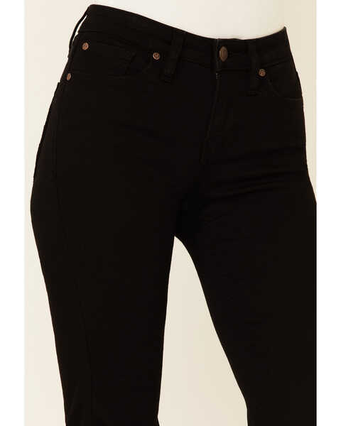 Image #2 - Shyanne Women's Seamed Pockets Mid Rise Bootcut Jeans, Black, hi-res
