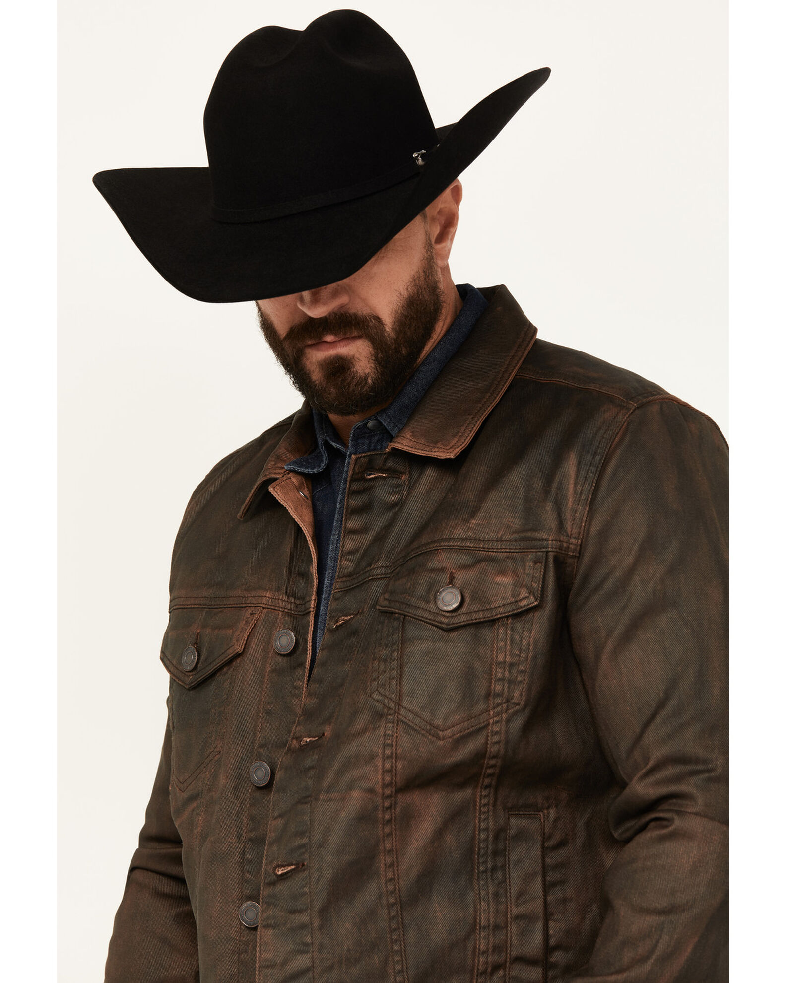 Moonshine Spirit Men's Coated Denim Jacket - Country Outfitter