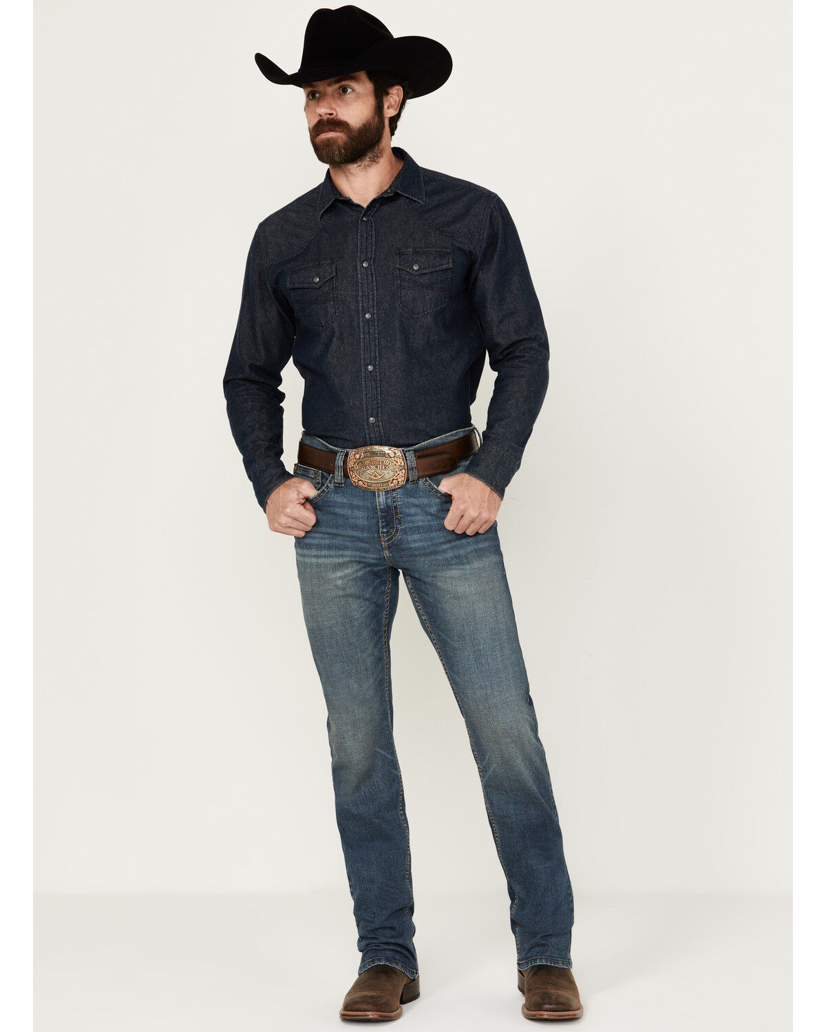 Image #1 - Cody James Men's Jackson Slim Straight Stretch Denim Jeans, Medium Wash, hi-res