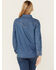 Image #4 - Levi's Women's Dark Medium Wash Sawyer Western Denim Studded Shirt, Dark Wash, hi-res